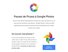 Tablet Screenshot of picasa.google.fr