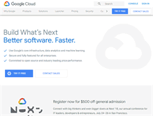 Tablet Screenshot of cloud.google.com