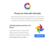 Tablet Screenshot of picasa.google.es